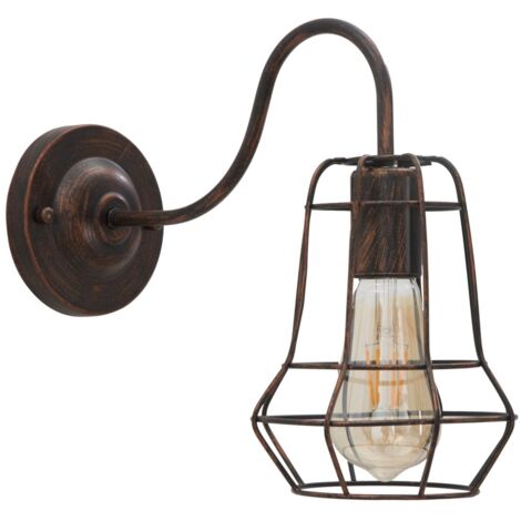 Lampada da Muro Industry 33x15x27,5 cm in Ferro