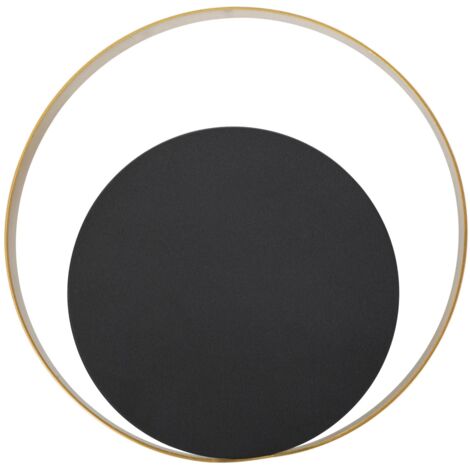 Lampada da Muro Shuttle Cm25x8x25 cm in Ferro Oro e Nero