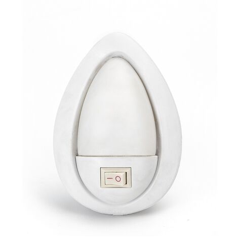 Lampada da notte a Led Goccia da presa 1W Bianco freddo 6500K con interruttore Aigostar