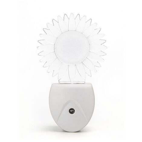 Lampada da notte a Led Sun da presa 0,5W RGB con sensore Aigostar