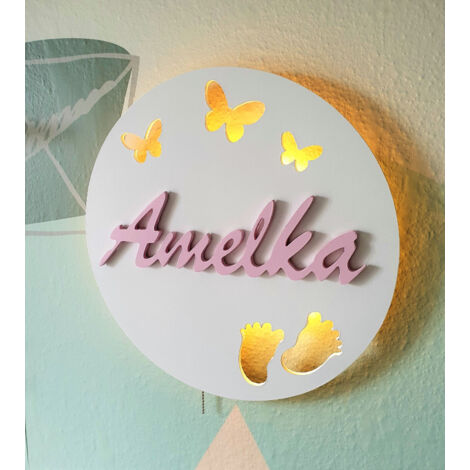 Lampada da notte Tulajka con nome