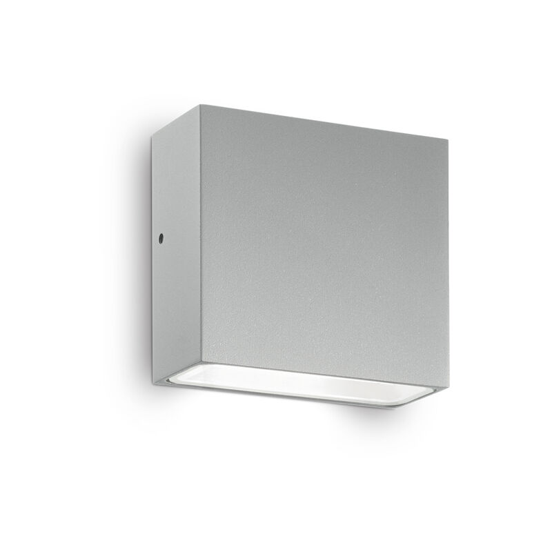 Image of Ideal Lux - Applique Moderna Tetris-1 Alluminio Grigio 1 Luce 3W 3000K Luce Calda