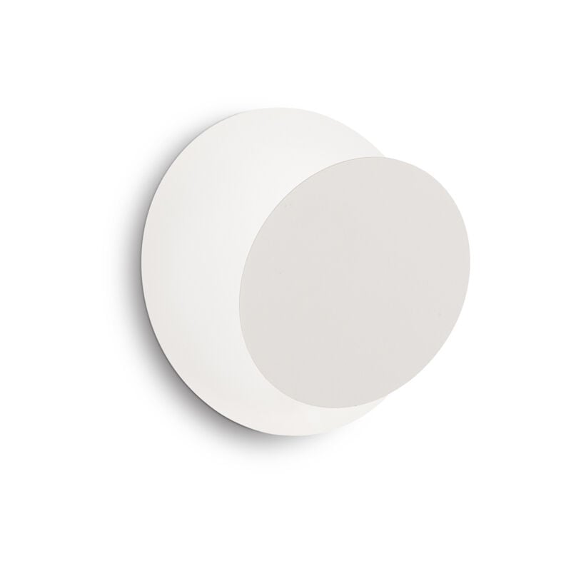Image of Ideal Lux - Applique Contemporanea Tick Metallo Bianco 1 Luce 7,5W 3000K Luce Calda