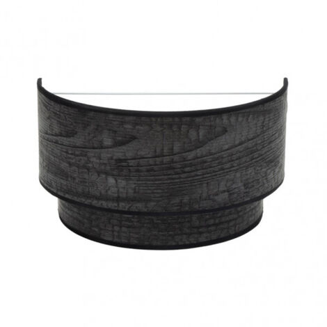 Lampada da parete 1xE27 modello Double Smile colore Nero Legno FABRILAMP