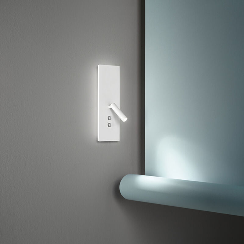 Image of Perenz - Applique In Metallo Moderna Plate Bianco Led