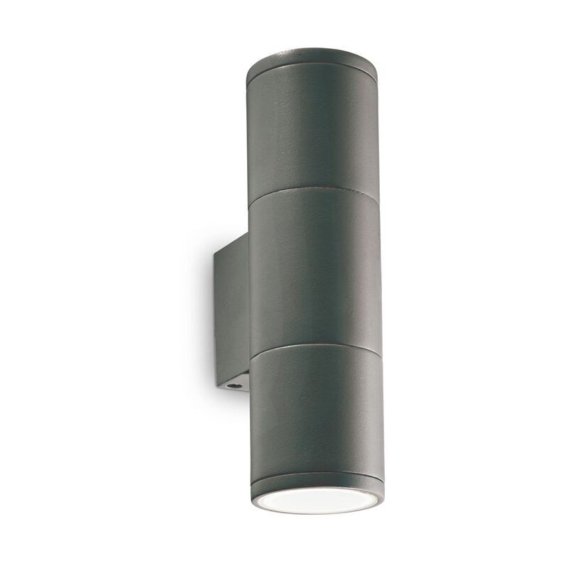 Applique Moderna Gun Alluminio Antracite 2 Luci Gu10