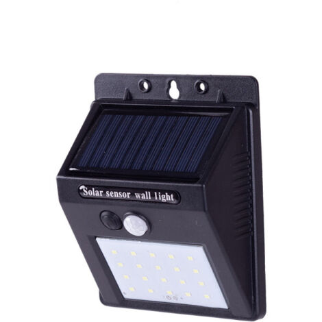 GREENICE Lampada da parete a LED 6000ºK Sensore solare IP65 40.000H [HO-SW5050-PIR]