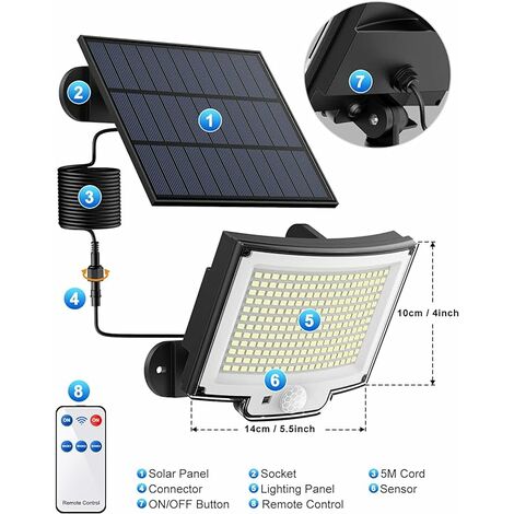 ACMHNC Luce Solare da Esterno LED, Up & Down Applique Solare da Esterno con  Sensore Crepuscolare, 4400 mAh Lampada Solare da Esterno Impermeabile in  Alluminio e vetro, per Giardino Allaperto : 