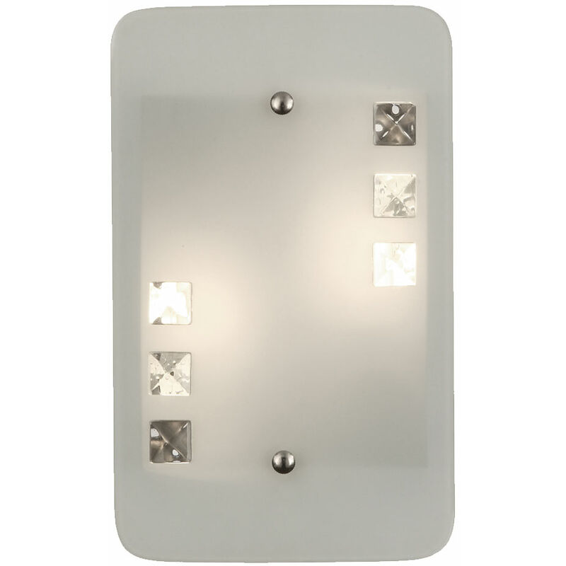 Image of Lampada da parete design led 6 watt luce metallo illuminazione vetro corridoio soggiorno