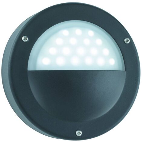 Lampada da parete a LED Luce da esterno Alluminio Nero IP44 Illuminazione da giardino Veranda