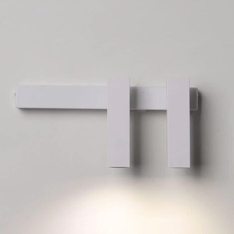 Lampada da parete a LED per interni, luce bianca calda, design semplice, nori spazzolato per camera da letto, soggiorno e bagno