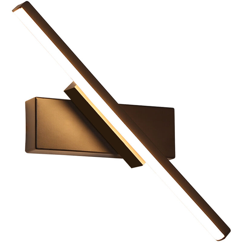 Image of Lampada da parete a LED scandinava moderna semplice lampada da comodino camera da letto creativa luce scale soggiorno lampada da parete rotante 1 pz