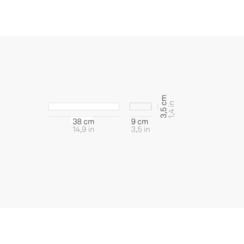 Zafferano - Lampada da parete a led Stripe 14w