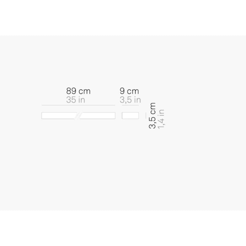 Applique led Stripe 28w 3444lm 89cm 3000K blanc