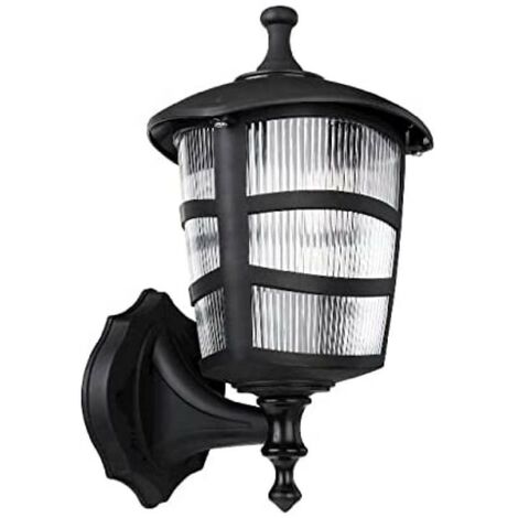 Lampada da parete ABS nera triangolare MDL3114