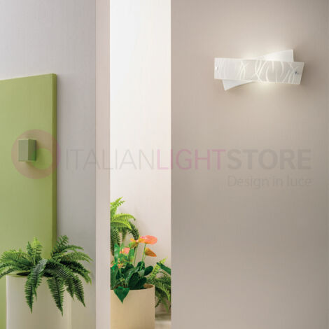 Lampada da parete Agnese bianco 4XE14 max 4X28W IP20 - Applique led da muro design moderno