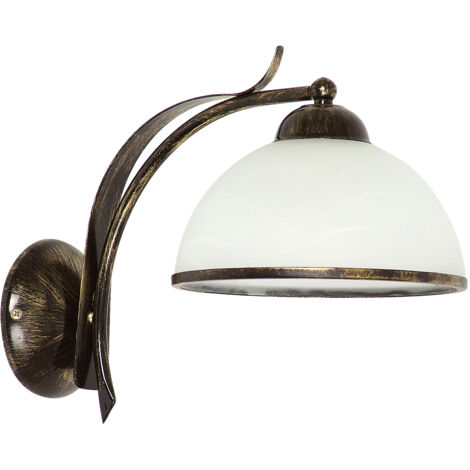 Lampada da parete applique KORFU in ottone antico