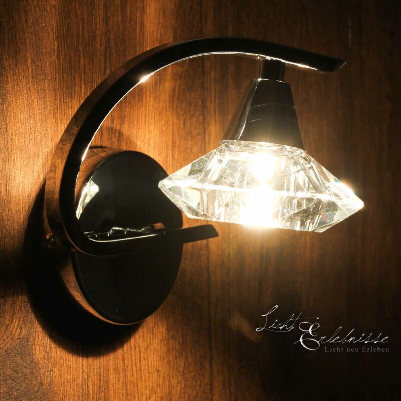 Image of Licht-erlebnisse - Lampada da parete applique Moderna Colore argento - Argento