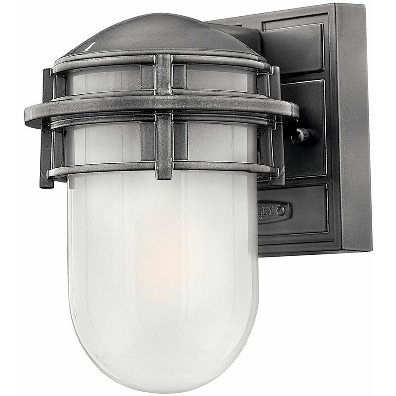 Image of Licht-erlebnisse - Lampada da parete applique per esterni Grigio Alluminio IP44 Marittimo Piccolo - Grigio pietra, bianco