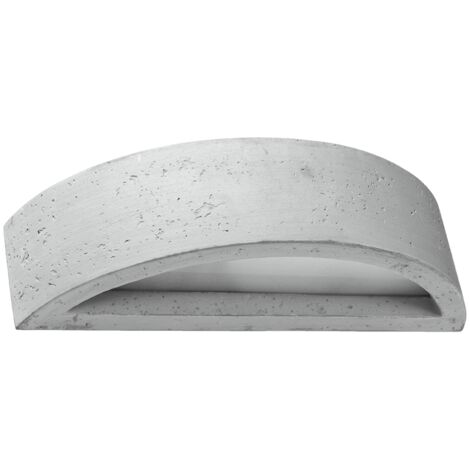 Lampada da parete Atena grigio 40x10x14.5cm Sollux