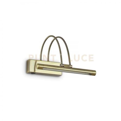 Lampada Da Parete Bow Led 2,52W Inclinabile In Ottone Brunito - Bronzo