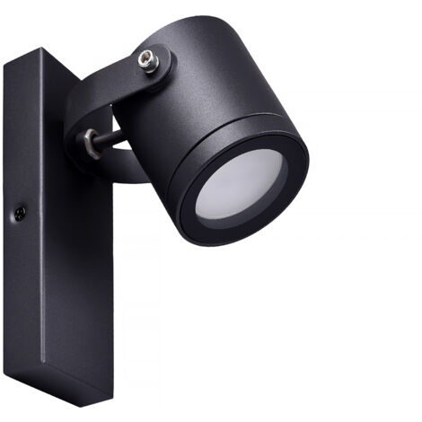 LAMPADA DA PARETE CON ATTACCO GU10 IN ALLUMINIO IP44 - DESIGN MODERNO RESISTENTE ALLE INTEMPERIE IDEALE PER INTERNI ED ESTERNI