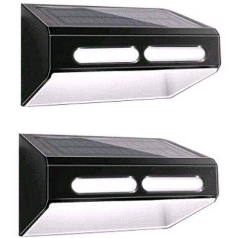 Lampada da parete con interruttore bicolore, energia solare, LED per esterni, impermeabile, per giardini, parchi e paesaggi