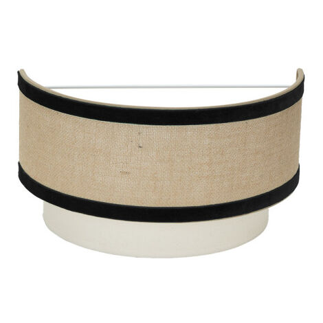 Lampada da parete cornalina 1xe27 beige/nero 17,5x30x16cm
