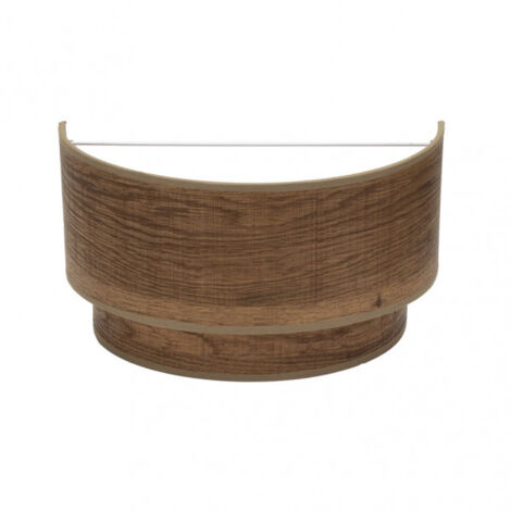 Lampada da parete de 1 luce modello Double Smile E27 Dark Wood FABRILAMP