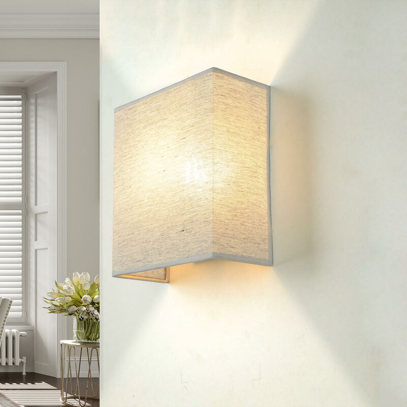 Image of Licht-erlebnisse - Lampada da parete decorativa design Up Down a basso abbagliamento E27 alice - grigio brillante