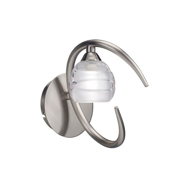 Image of Inspired Lighting - Inspired Mantra Loop sn Lampada da Parete Loop 1 Luce G9 eco, Nichel Satinato