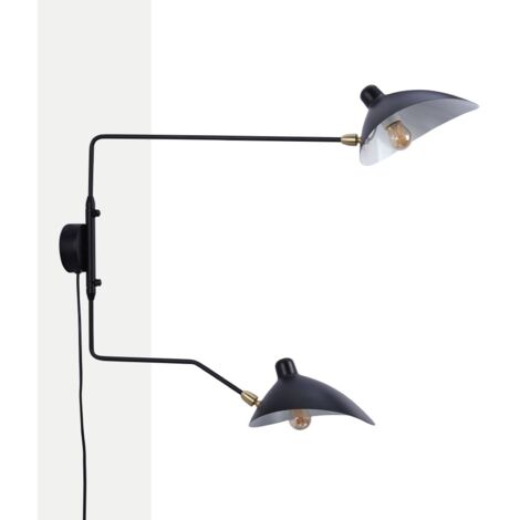BARCELONA LED Lampada da parete di design "Louise" con interruttore e spina -