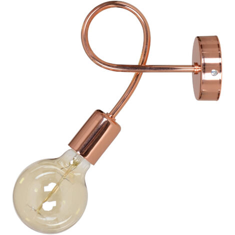 Lampada da parete Edison Loft in rame