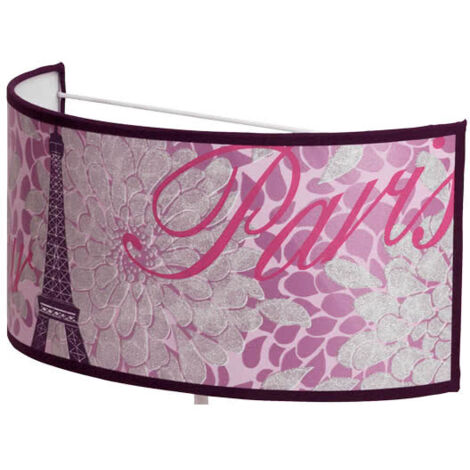 Lampada da Parete Eiffel Argento 1xE27 (Ø18x30cm)