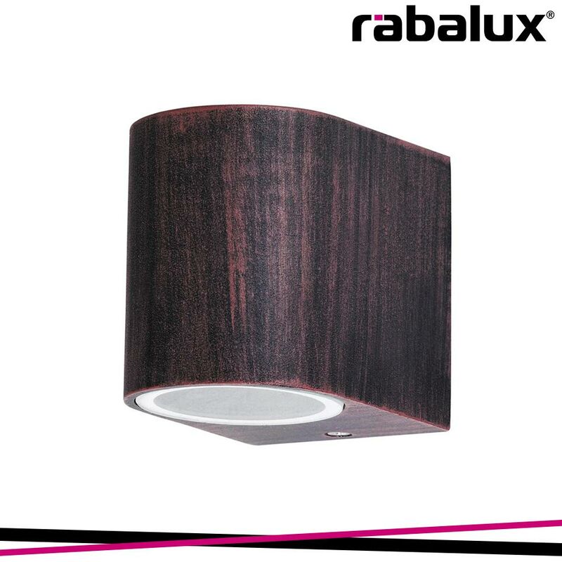 Image of Rabalux - chile, outdoor wall lamp, down lights, without bulb, rusty c