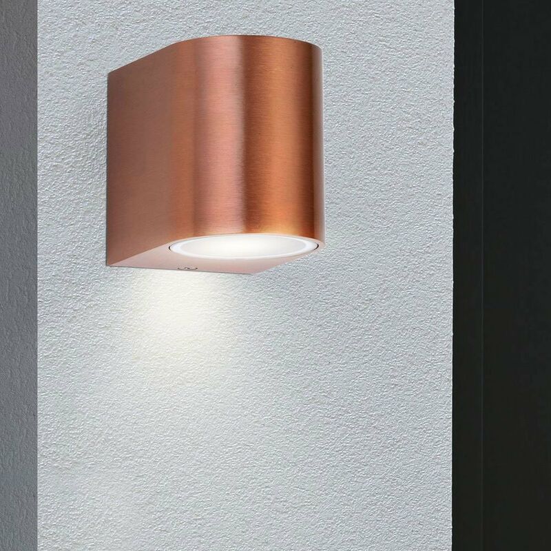 Image of Etc-shop - Lampada da parete per esterni con faretti che illuminano la lampada della casa in un set che include lampadine a led