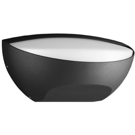 Lampada da parete esterno BULL - LED 13W 4000K protezione IP54 in alluminio Nero