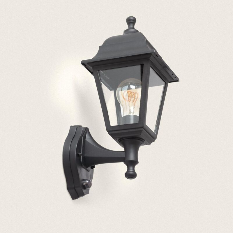 Lampada da Parete Esterno pc e Vetro Black Sennen