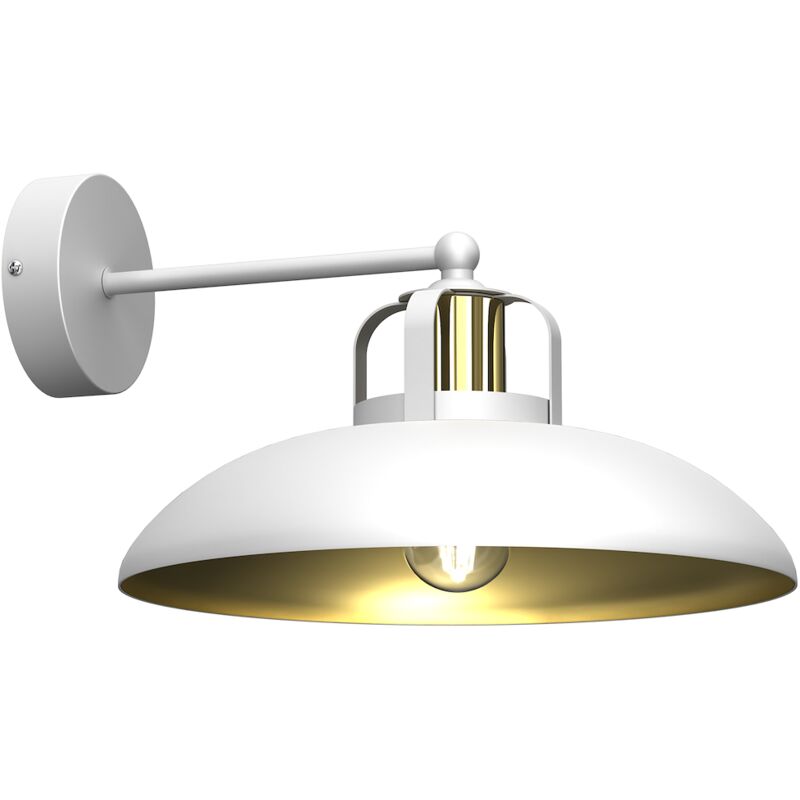 Image of Lampada da parete felix bianco/oro 1xE27