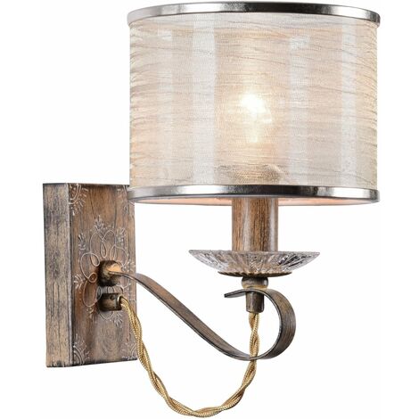 Lampada da parete House in Metallo e Poliresina Cable Marrone