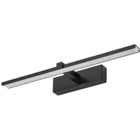 Lampada da parete Idea Led nera, sorgente LED integrata da 8W