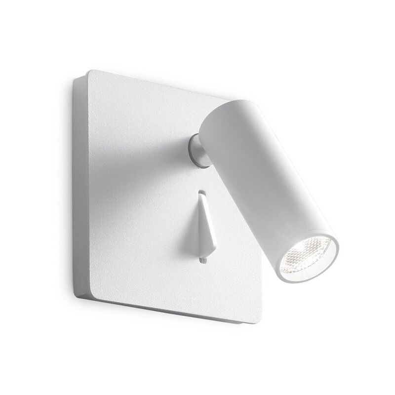 Ideal Lux - Applique Moderna Lite Metallo Bianco Led 3W 3000K Luce Calda