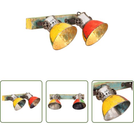Lampada da parete in ferro -  Lampada da Parete Industriale Multicolore 45x25 cm E27