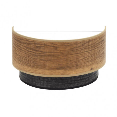 Lampada da parete in legno nero e scuro modello Colet 1x E27 FABRILAMP