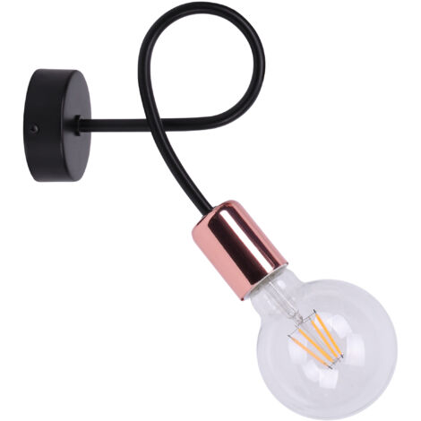 Lampada da parete industriale in rame