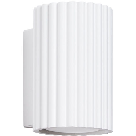 Lampada da parete Karbon bianco 6.5x10x8.5cm Sollux