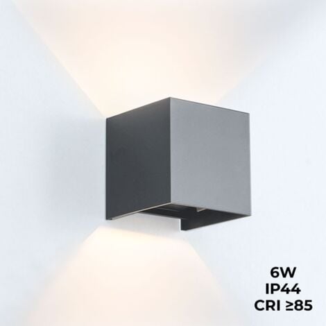 BARCELONA LED Lampada da parete "KURTIN" 6W con apertura di luce dimmerabile Box Light-Point