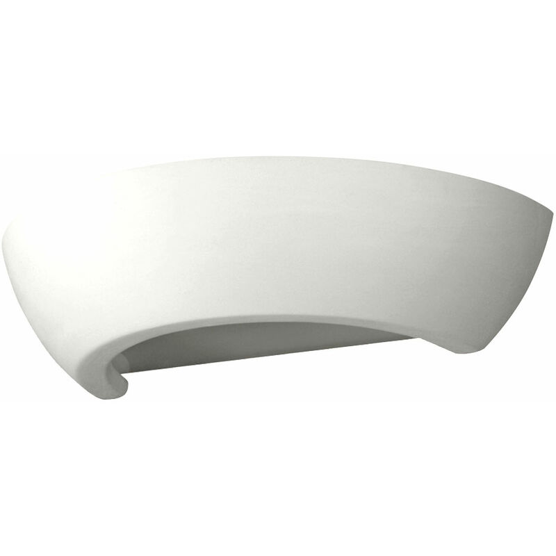 Image of Etc-shop - Lampada da parete Lampada da parete per interni Lampada in ceramica bianca a luce indiretta, up down per un design personalizzato, 1x E27,