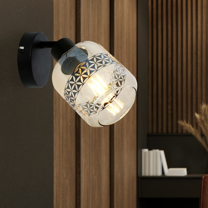 Image of Lampada da parete lampada da soggiorno lampada da parete lampada da sala da pranzo lampada da corridoio lampada da camera da letto, metallo vetro
