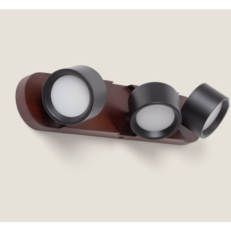 Lampada da Parete LED 15W Metallo CCT Selezionabile Cundra 3 Faretti